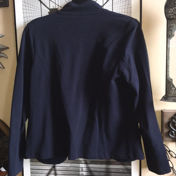 NWOT Tommy Hilfiger M navy blue military jacket - Picture 5 of 7